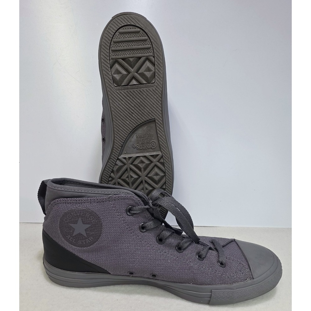 Converse Chuck Taylor All-Star Syde Street Mid Mens 10 Gray Black Padded Ankles